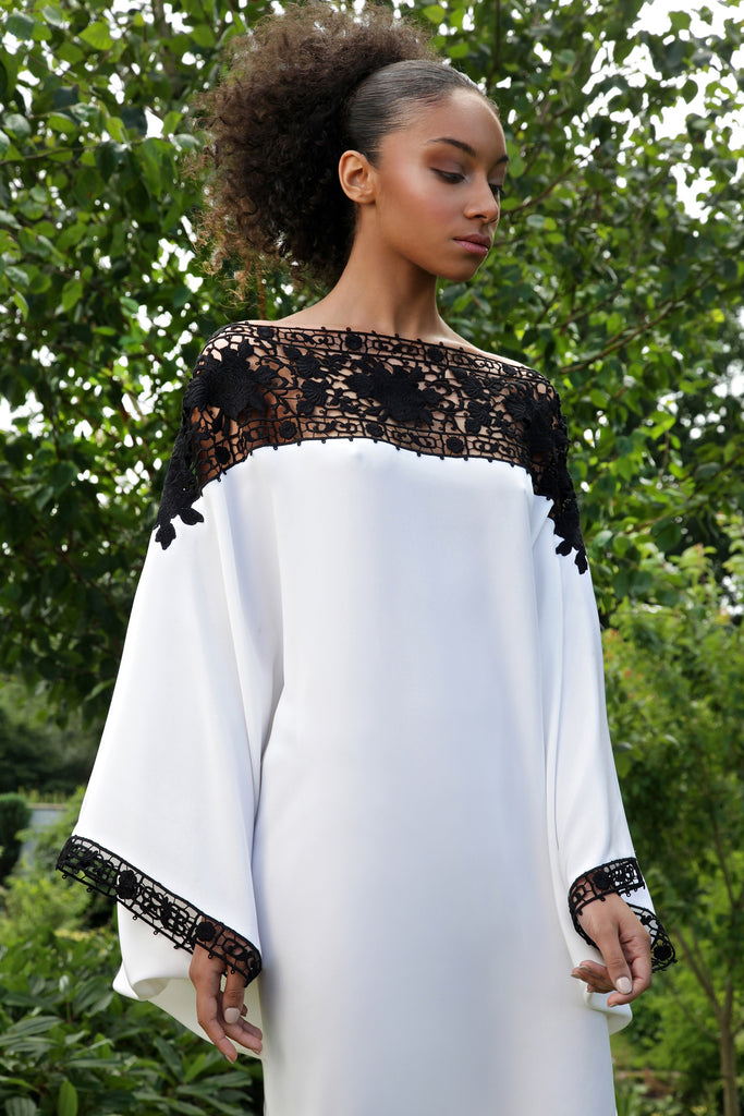 Silk crepe Marocain dress