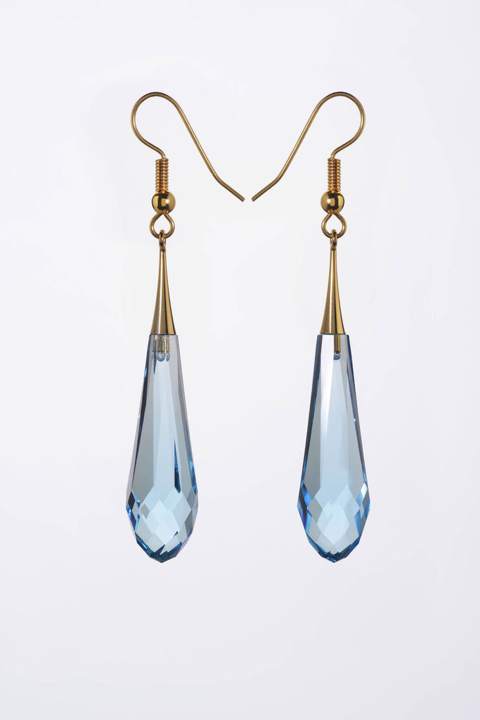 Aquamarine Tear drop earrings